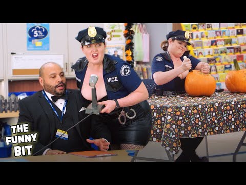 Every Halloween Episode with Dina in her Cop Costume | Superstore | The Funny Bit