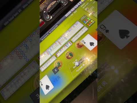500$ max bet baccarat hand.!! #casino #baccarat #blackjack #money