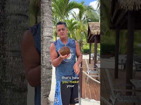 David's coconut trick 🥥 #food #coconut