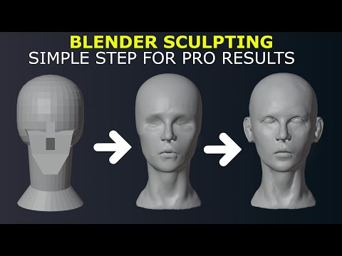 Tutorial: Beginners Head Sculpt  | EASY In Blender