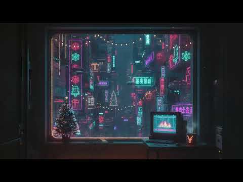 Neon Christmas 🎄 | Cyberpunk Lofi Beats for Study