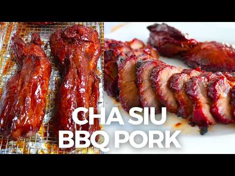 Cha Siu 叉燒 Cantonese BBQ Pork 😋 Oven Roasted with No Artificial Food Coloring!