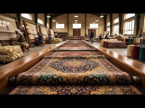 Hand-Knotting a $250,000 Silk Persian Rug: 5 Years in 20 Minutes (Full Process)
