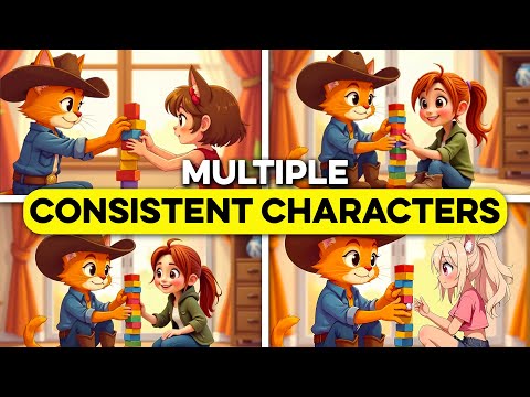 Create Multiple Consistent Characters with NEW AI Image Generator!