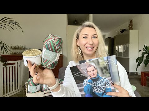 Christmas socks. New yarn, new brand, and inspiration!