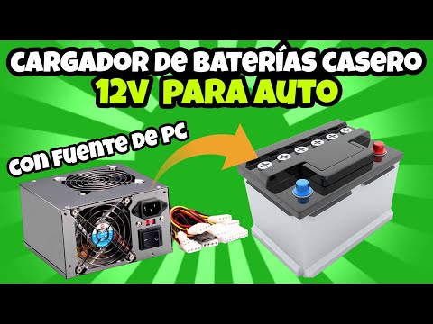 🔥COMO HACER UN CARGADOR DE BATERIAS CASERO 12V CON VIEJO PC - USANDO 2 FUENTES GENÉRICAS (RECICLAJE)