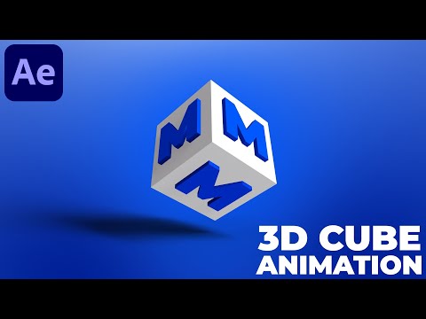 3D Rotating Cube Animation in After Effects - After Effects Tutorial | No Plugins