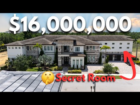 Touring a Home with an Indoor Basketball Court, a Bowling Alley and a Secrete Room!