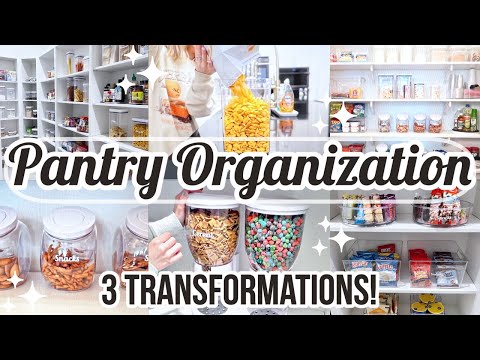 INSANE PANTRY TRANSFORMATION | PANTRY ORGANIZATION MARATHON | PANTRY ORGANIZING MOTIVATION 2022