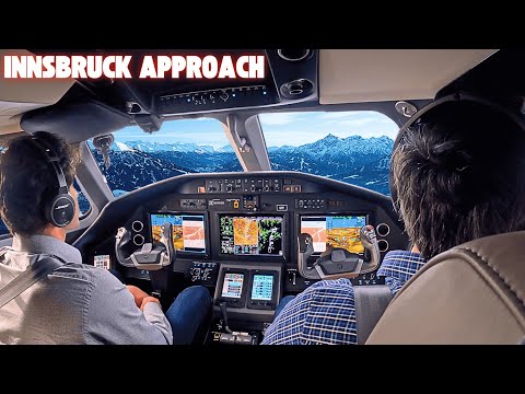 Flying Into Innsbruck Austria! One Of The World’s Most Challenging Airports In A Private Jet!