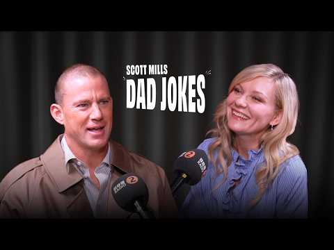 Channing Tatum vs. Kirsten Dunst play Dad Jokes: First to laugh loses!