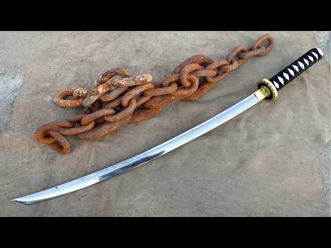 Man Turns Rusty Metal Into Stunning MELEE WEAPONS | Start to Finish by @RandomHands