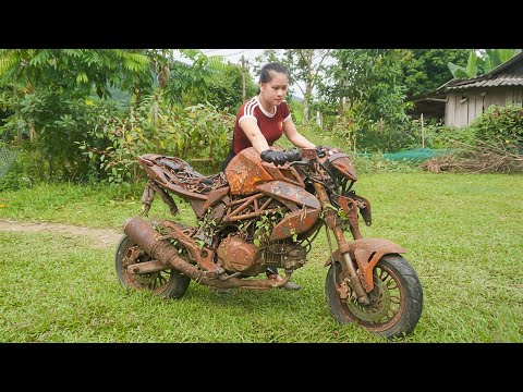 Girl Restores Bringing a Deed Motorcycle Back to Life | Girl's Full Restoration Project