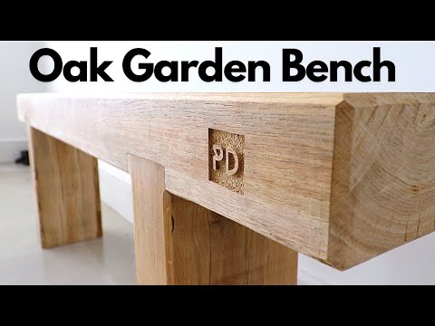 How to Build an Oak Garden Bench