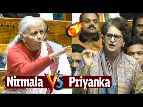 War of Words Between Nirmala Sitharaman and Priyanka Gandhi in Lok Sabha | Rahul Gandhi Vs Modi