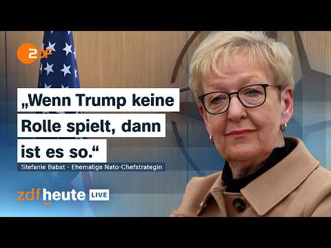 Trump und die Nato: Was, wenn die USA austreten würden? Mit Ex-Nato-Chefstrategin | ZDFheute live