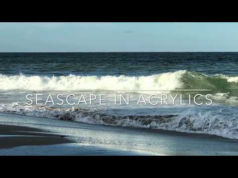 Seascape in Acrylics tutorial | TIPS AND TECHNIQUES!