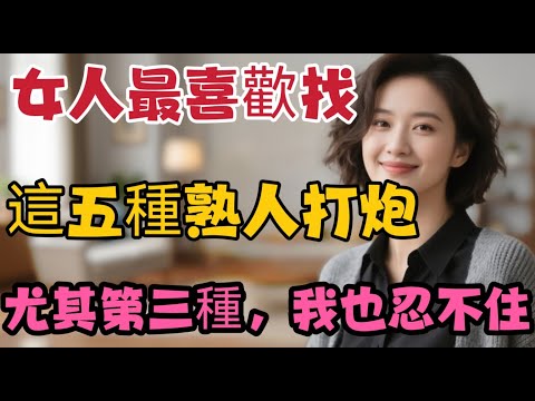 女人到了中年，最容易喜歡上這5種男人，尤其第3種我也喜欢｜#中年女人 #男人 #喜歡 #身體 #安全感  #  #男女相處 #親密關係 #互動 #信號 # #情感 #happy婚 #感情 #大熱門