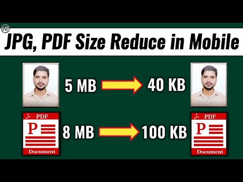 How to Reduce Size of Any JPG and PDF File Upto 100 KB | Document ka Size kaise kam kare Mobile se