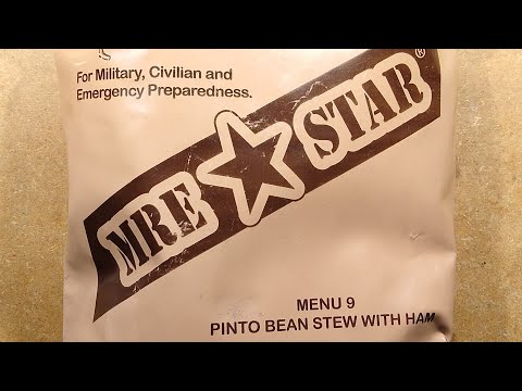 MRE-Star pinto bean stew with ham - taste test.
