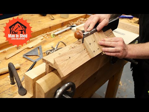 Donkey Ear Mitre Shooting Board, Hand Made for Hand Tool Woodworking!! Inside and outside Mitre Jig!