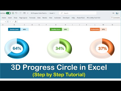 How to WOW Your Boss: 3D Progress Circle in Excel 🚀