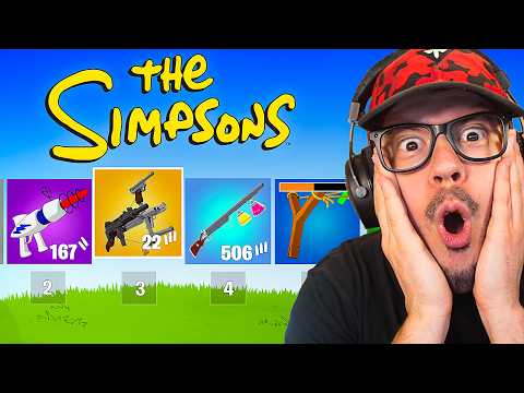 Winning Using ONLY Simpsons Loot In Fortnite!