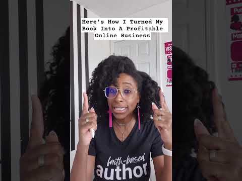 Here's how I turned my book into a profitable online business.  #writing #shorts