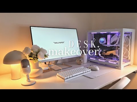 Minimalist desk makeover 2023✨