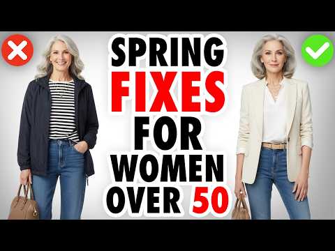 12 EASY HACKS to Improve Your SPRING Style! (OVER 50)