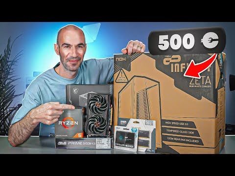 I'm building a €500 gaming PC in 2024 (Gaming test and assembly tutorial)