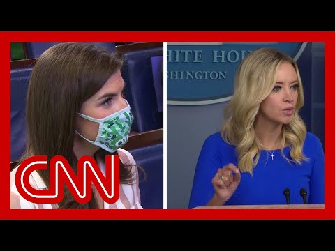 CNN reporter has tense exchange with McEnany over Proud Boys