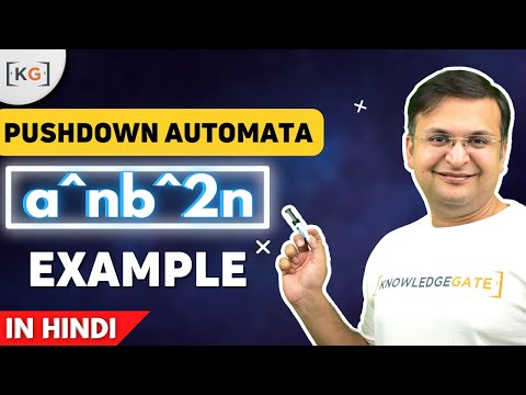 9.5 a^n b^2n example | Pushdown Automata | PDA in Theory of Computation | Automata Theory in Hindi