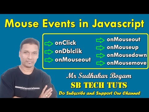 Events in JavaScript | Mouse Events in JavaScript | JavaScript | CLASS-45 | Telugu | Web Technology