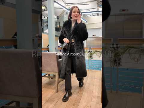 Recent airport outfit (pro tip - wear your heaviest coat and boots!) #traveloutfit #traveltips