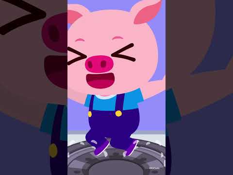 Don't Jump on Manholes 🕳️😱 No, No, That's Dangerous! ❌ Safety Rules for Kids #junytony #shorts