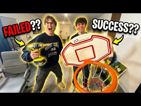 BUILDING A BASKETBALL COURT IN OUR HOUSE...