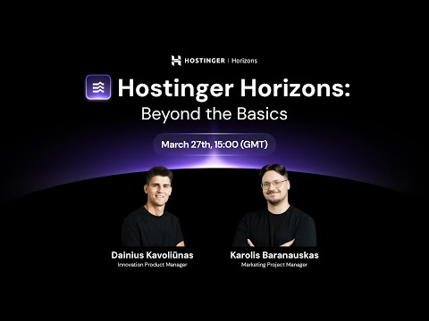 🔴 Hostinger Horizons: Beyond the Basics