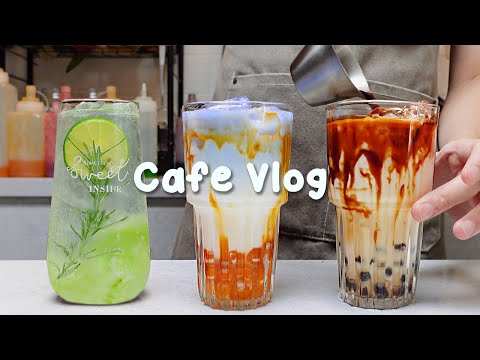 ☕수요일은 항상 라떼데이입니다🤎지치고 힘들 땐 음료 ASMR로 힐링해요/카페브이로그/Cafe Vlog/ASMR/Tasty Coffee