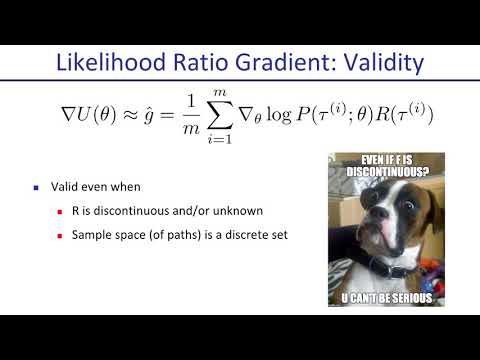 Deep RL Bootcamp  Lecture 4A: Policy Gradients
