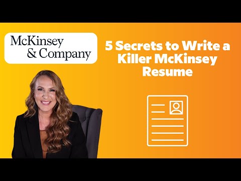 McKinsey Resume: 5 Secrets of a Killer Application