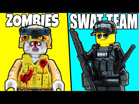 I built LEGO SWAT TEAM vs ZOMBIE APOCALYPSE...