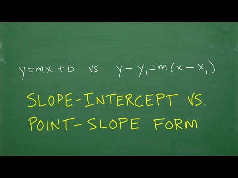 Slope-Intercept Form vs Point-Slope Form – ALGEBRA CRASH COURSE!