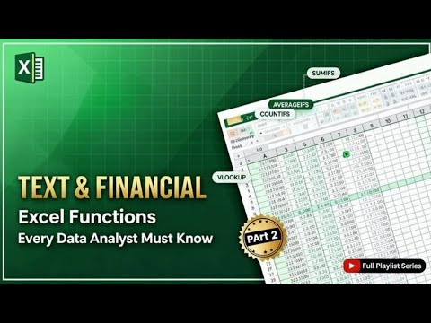 Advance Excel Full Course Playlist| Part 2 | Beginner To Advance Full Course