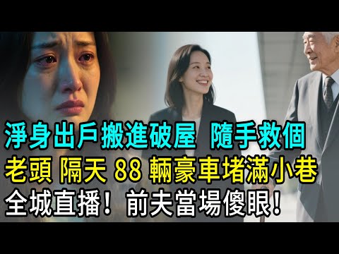 淨身出戶我搬進破屋，順手救個老頭，隔天 88 輛勞斯萊斯堵滿小巷，全城直播！前夫當場傻眼！