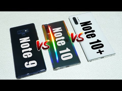 Samsung Galaxy Note9 vs Note10 vs Note10+ Spec & Feature Comparison