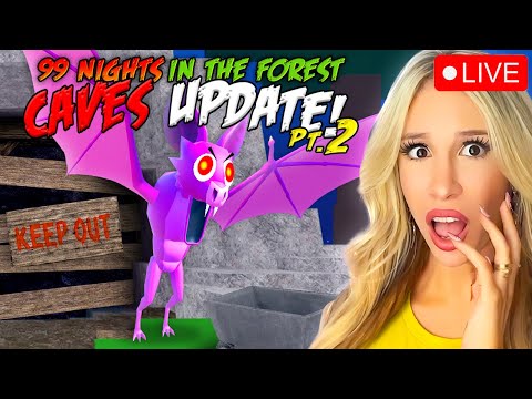 🔥PART 2 OF THE CAVES in 99 NIGHTS IN THE FOREST UPDATE *HURRY AND JOIN*