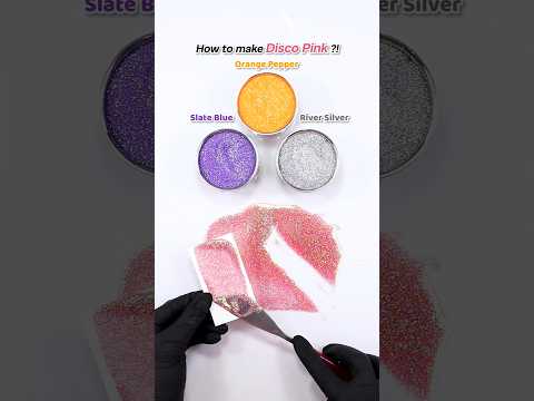 How to make Disco Pink..Satisfying Color mixing🎨 #colormixing #satisfying #asmr