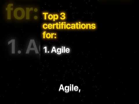 Top 3 Agile Certifications Every Tech Professional Needs