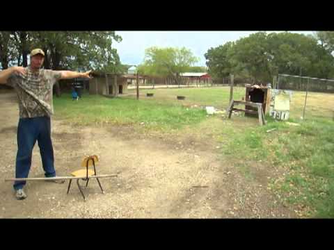 How to shoot a slingshot, cut cards with amazing accuracy, a Bill Hays super shooting "secret"